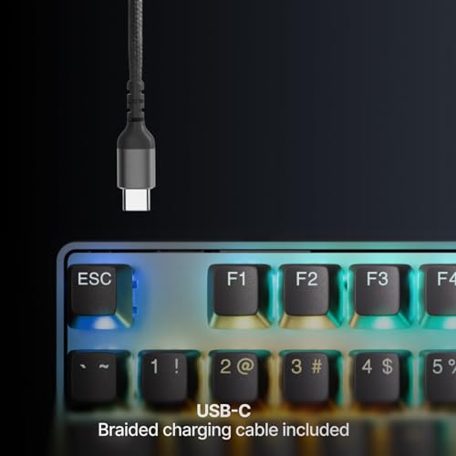 SteelSeries Apex Pro TKL Gen 3 Gaming Keyboard - OmniPoint 3.0 Analog Magnetic Switches, Quickset Auto-Presets (Rapid Trigger, Rapid Tap/SOCD, Protection Mode), OLED, RGB, PBT Keycaps, 2.4G+BT, Black - image 8