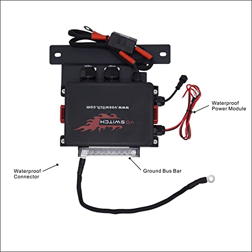 Voswitch JL800 Grab Handle Switch Panel for Jeep Wrangler JL 2018-2023 and Gladiator 2020-2023