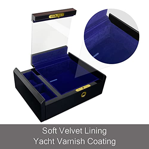 Timlog Adaptable Original Wireless Charging Apple Watch Case With Biometric Fingerprint Lock,Italian Classic Design Apple Series Wooden Collection Case #TOP5