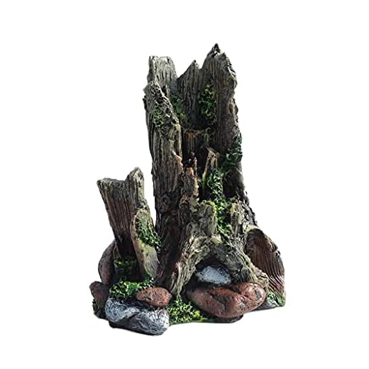 GTREWADE Akvariedekoration harts drivved rötter akvarium landskap träd grotta ornament dekor akvarium tillbehör