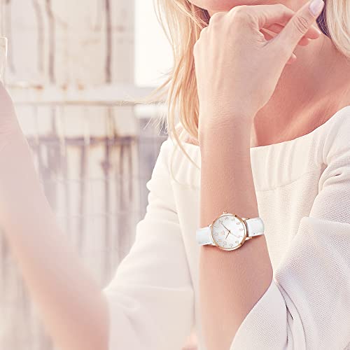 Elegant Women's Luxury Quartz Watch with Leather Band – Stylish Waterproof Timepiece for Every Occasion - Image 2