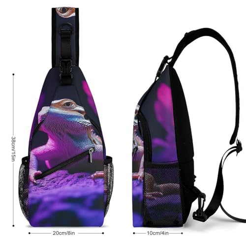 Portable Sling Bag for Travel, Women Men Large Capacity Breathable Crossbody Bags, Casual Sports Chest Bag2