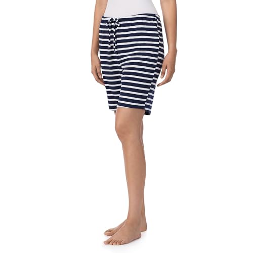 Image of Nautica Womens Sleep Bermuda Shorts - Lightweight, Breathable Pajama Bottoms - Cotton Knit Jersey Sleepwear and Loungewear