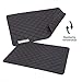 HOUND & NATURE Öko Hundedecke Davos - weiche Hundematte waschbar, gepolsterte Liegedecke für große Hunde hygienisch, robust & nachhaltig (L - 100x80 cm, Grau)