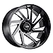 Tuff T1B (Left) 24x14 8x170-72mm Black/Milled Wheel Rim 24" Inch