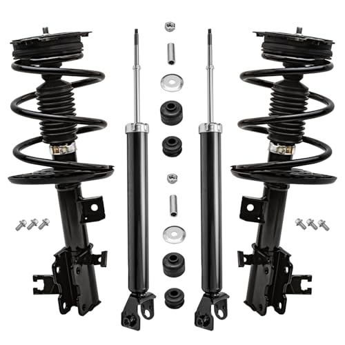 Image of Detroit Axle - Struts Shocks for 2013-2018 Nissan Altima [Sedan] 2 Front Struts with Coil Spring 2 Rear Shock Absorbers 2014 2015 2016 2017 Replacement Suspension Kit