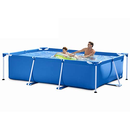 DSFGHE Large Support Swimming Pool Family Adult Child Rectangular Paddling Pool Portable Detachable Installed Fishing Pond/Ball Pool,300 * 200 * 75CM