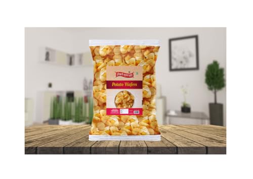 Image of OKHLI MUSAL BRAND Batata Wafers | Himalayan Pink Rock Salted Potato Chips Aloo Chips Chips Snacks | Potato Wafers Aloo Wafers Farali Falahari Fast Time Namkeen Snack | Made In Groundnut Oil-1Kg*3Pack
