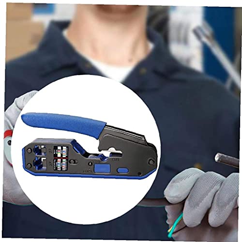 Crimper Tool voor RJ45 Connectoren 8 P 6 Crystal Wire End Krimptang Pass Door Stripper Kabel Crimper Precisie krimpen - Image 3
