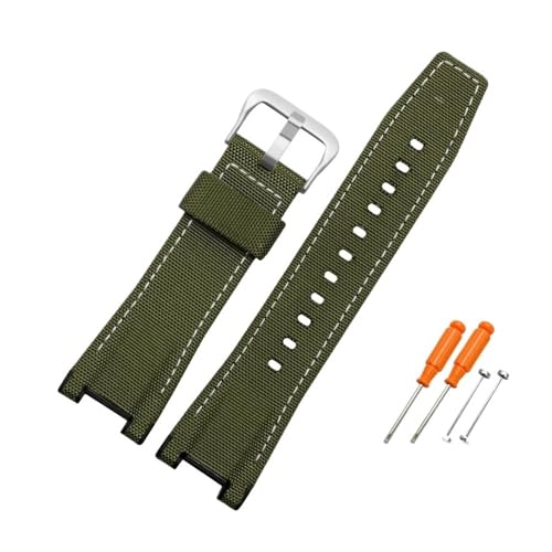 Bracelet de montre en cuir et toile pour G-SHOCK GST-W300 W110D