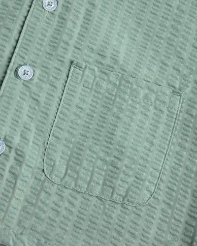 Image of DKNY Toddler Boys Short Set - 2 Piece Cabana Short Sleeve Button Down Shirt and Matching Toddler Shorts for Boys