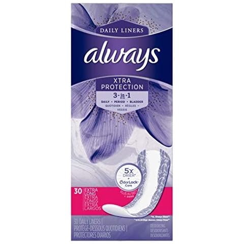 Always Xtra Protezione Odore Blocco Extra Long Pantilier 30ct (6 pezzi) Cover