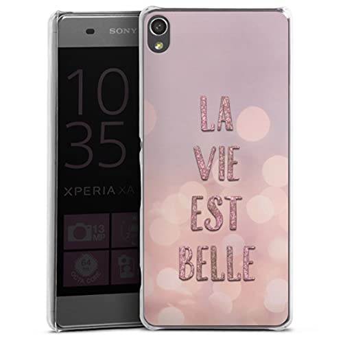 DeinDesign Coque Compatible avec Sony Xperia XA Étui Housse Paillettes Look Déclaration Dictons