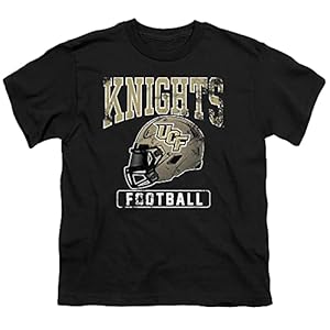 University of Central Florida UCF UCF Knights Official Football Helmet Unisex Youth T Shirt,Black, Medium