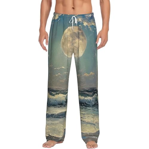 Pantalon pyjama homme lune et mer pour des soirées cocooning confortables