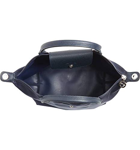 Longchamp Small Le Pliage Neo Nylon Top Handle Bag Navy