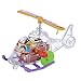 OverTop Petit Avion D'Enroulement De Chaîne Jouet D'Hélicoptère Coulissant en Plastique Transparent avec Hélice Rotative