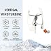 Vertical Axis Wind Turbine Generator with Magnetic Levitation Technology, 5000W Power Output for Home and Garden Renewable Energy Systems