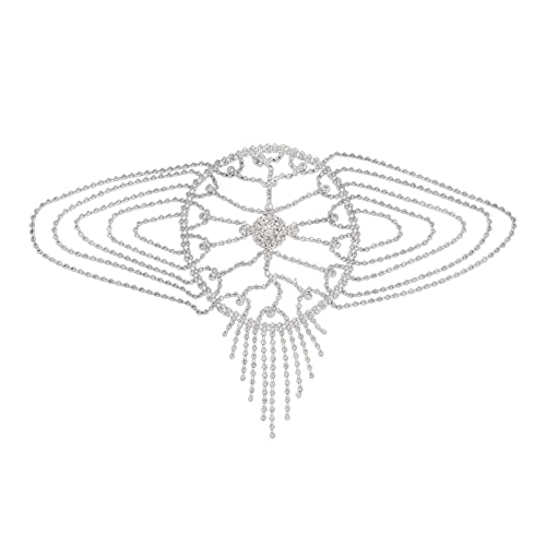 Tocado de boda para mujer con diadema de cristal brillante