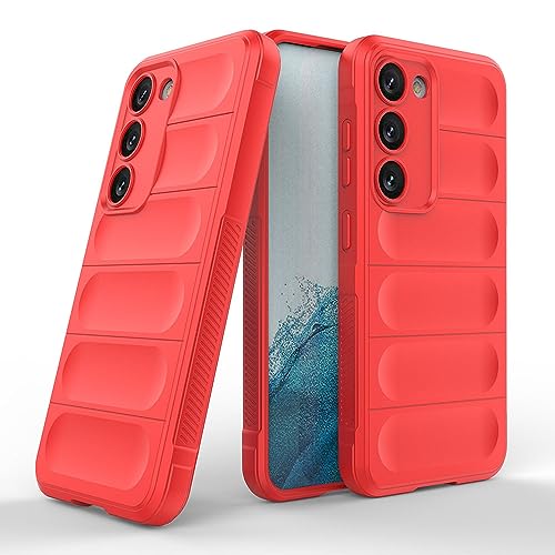 Image of Amazon Brand- Solimo Basic Case for Samsung Galaxy S23 5G (Silicone Red)