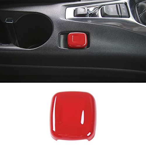 CheroCar Dash Board Cigarette Lighter Decoration Frame Cover Trim Pour for Chevrolet Camaro 2017-2020, Interior Accessories, Red