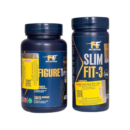 Image of Combo of FIGURE 1 & Slim Fit-3 Capsules Zero Figure, Weight Loss Tablets for Men & Women, Vegetarian Metabolism (Pack of 1) | For Gym & Fitness Products