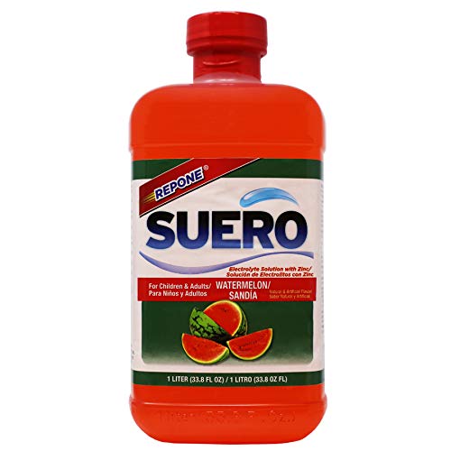 Repone Suero Electrolyte Solution With Zinc, Rehydrates, Restores Minerals And Nutrients, Watermelon Flavor, 33.8 Fl Oz (Pack Of 2) #TOP1