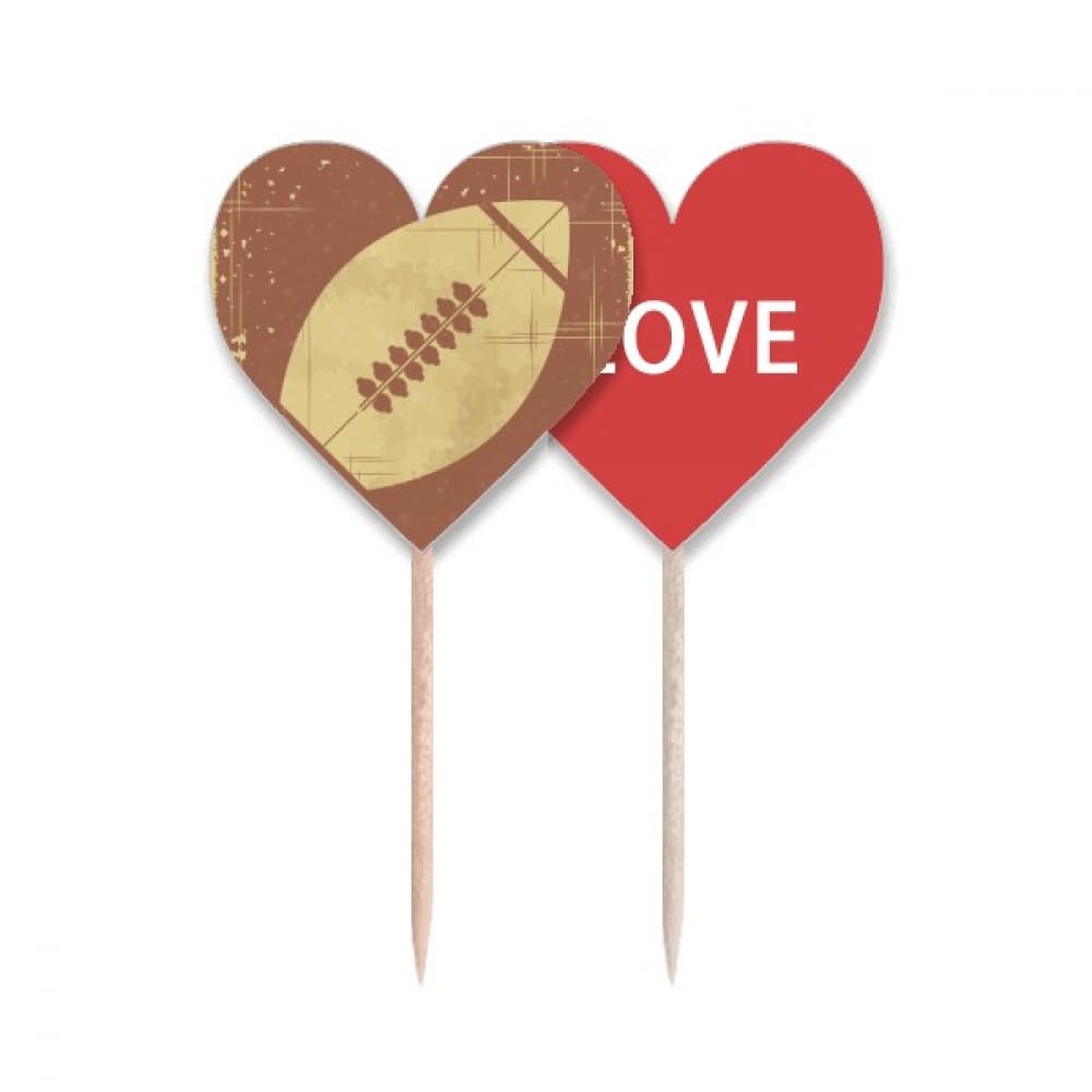 Pique-dents drapeau football pour décorer un gâteau d'anniversaire et personnaliser un buffet