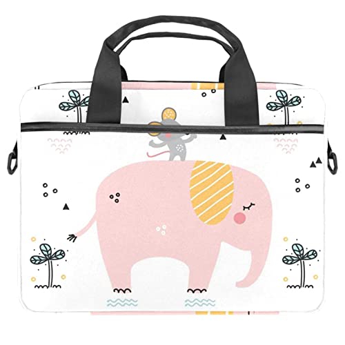 Sacoche ordinateur portable 13 13.3 14.5 pouces, sac bandoulière étui PC antichoc motif éléphant