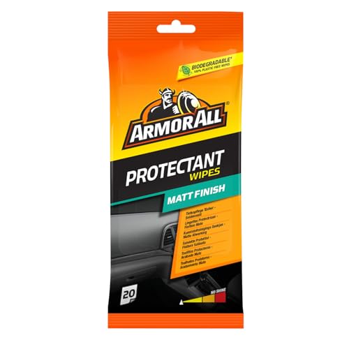 ARMOR ALL Kunststoffpflegetücher 20 Stk. Seidenmatt Dashboard Wipes Matt Finish Gelb 35020L Standard