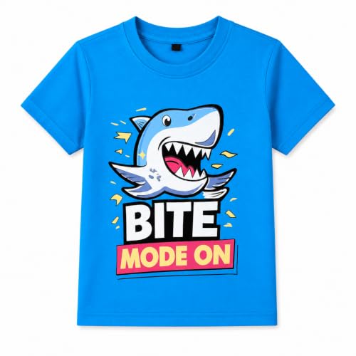 Image of T2F Boys Cotton Regular fit T-Shirts Pack of 5 |Soft Cotton Breathable Fabric | Half Sleeve Round Neck | Casual Wear Combo | Kids Clothing