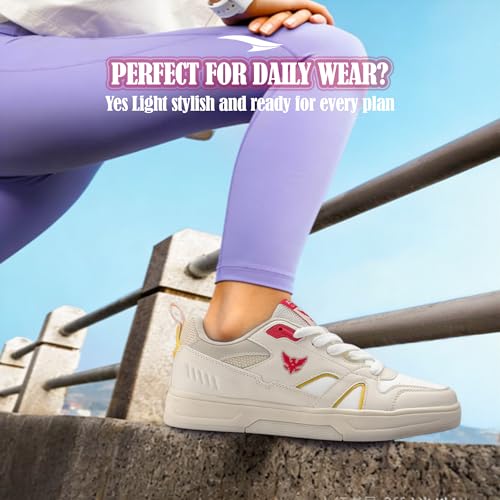 Image of ASIAN Mojo W-02 Women's Premium Sneakers with Soft Memory Foam Cushioning | Low-Top Style Sneakers, Lightweight Comfort, Durable Grip Sole & Casual Style for Girls