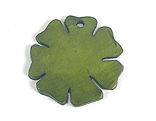 Pendentif en bois marguerite vert 25 mm INNSPIRO lot de 50 pour bijoux en bois