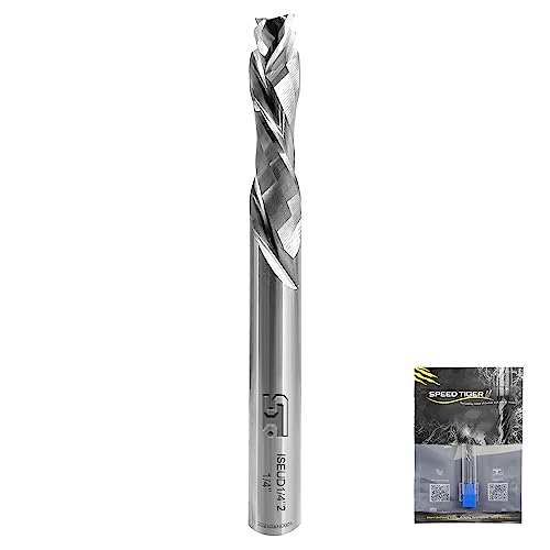 SPEED TIGER Carbide Spiral Router Bits Up Down Compression Bit