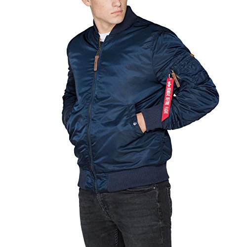 Alpha Industries MA-1 VF 59 Long Bomberjacke für Herren Rep.Blue – Ansicht 2