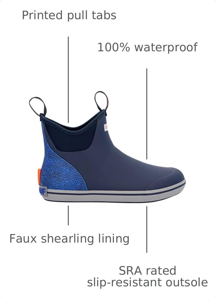 Image of XTRATUF Men's Trolling Pack Fleece Lined Ankle Deck Boot