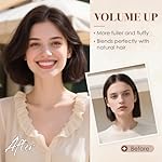 Clip in Hair Extensions Real Human Hair Short Extensions for Women Adding Volume 2 Pcs Invisible Clip on Hairpieces with Thinning 6 Inch Dark Brown - Image 2