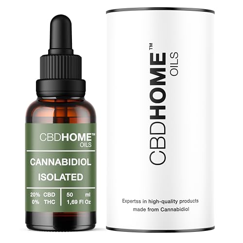 CBD HOME Oils - CBD Oil 20% 50 ml - Isolated - Aceite de Coco (MTC) y Cañamo Ecológico Enriquecido con 10.000 mg de CBD Puro y Omega 3-6-9. Aceite CBD Certificado - Fabricado UE CBD HOME Oils - CBD Oil 20% 50 ml - Isolated - Aceite de Coco (MTC) y Cañamo Ecológico Enriquecido con 10.000 mg de CBD Puro y Omega 3-6-9. Aceite CBD Certificado - Fabricado UE