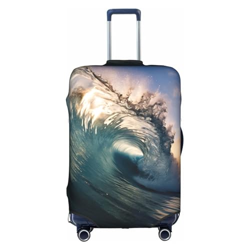 BREAUX Beautiful ocean waves print Trolley Suitcase Protective Cover Luggage Protective Cover Unique Double Sided Pattern