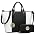 2-black/White + Matching Wallet