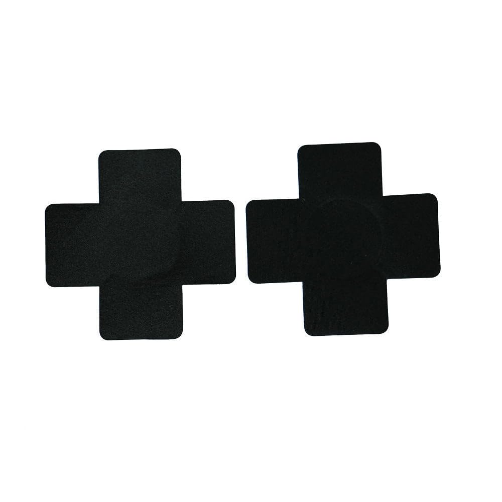 Black Beautiful Cross Nipple Pasties, Sex Toys Nipple Covers, Nipple Pasties For Couples