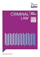 SQE - Criminal Law 3e 1805020080 Book Cover