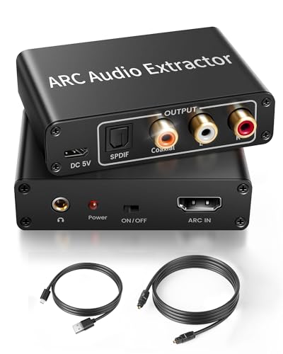 HDMI ARC Audio Extractor mit Optisches Digital Kabel avedio links Hdmi Audio Converter mit CEC hdmi zu Optische Koaxiale und 3 5 mm ARC Adapter 192 KHz HDMI Audio konverter Adapter Splitter
