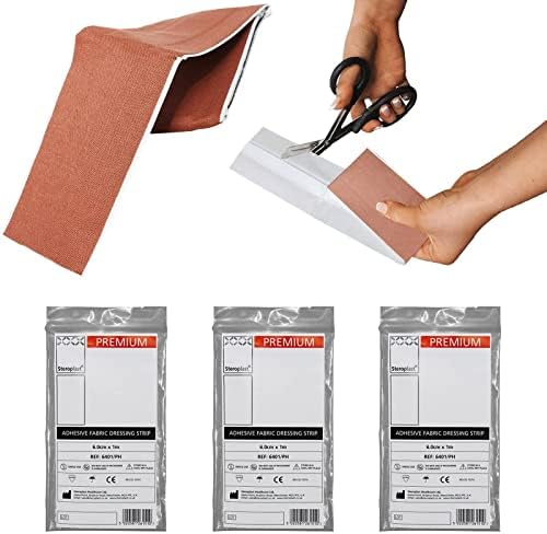 Steroplast Premium Fabric Cut to Size Adhesive First Aid Plaster Strip Dressing, 4cm x 1m (1 Strip)