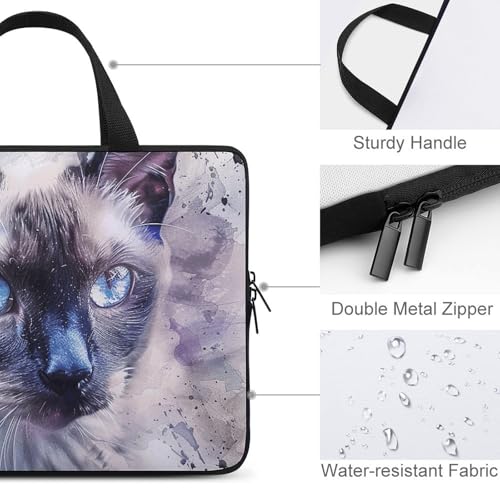 Bolso bandolera para laptop de 13 pulgadas diseño gato miniatura 4