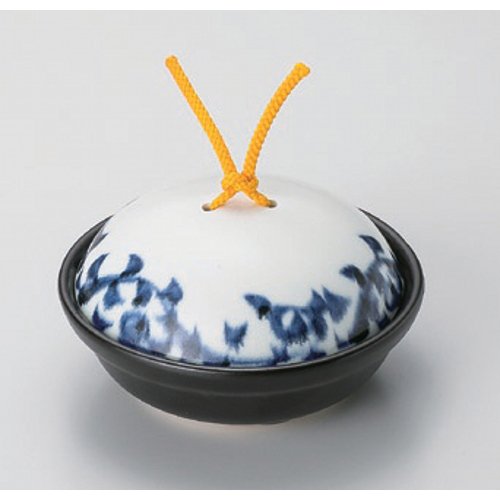 会席鍋 染付ﾀｺ唐草会席鍋(小) [13.2 x 7cm] 蓋強化 強化 和食器 酒器 料亭 旅館 業務用のサムネイル