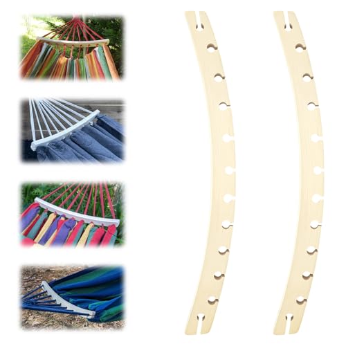 2pcs 12 Hole Detachable Wooden Hammock Spreader Bars...