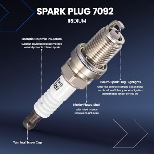 Image of 4-Pack UF480 Ignition Coils & 7092 Spark Plugs Kit Compatible with Subaru Impreza 2002-2003 H4 2.0L - Replaces 22433-AA421, 22433-AA560, 22433-AA561 & more