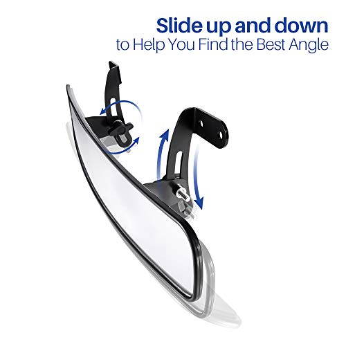Betooll 16.5" Wide Rear View Convex Golf Cart Mirror For Ez Go, Club Car, Yamaha #TOP2