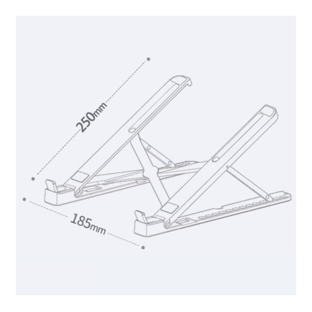 Podstawka pod laptopa, Foldable Laptop Stand for Desk, Aluminum Alloy Laptop Holder Bracket with Cooling Fan Akcesoria do laptopów(Gray)